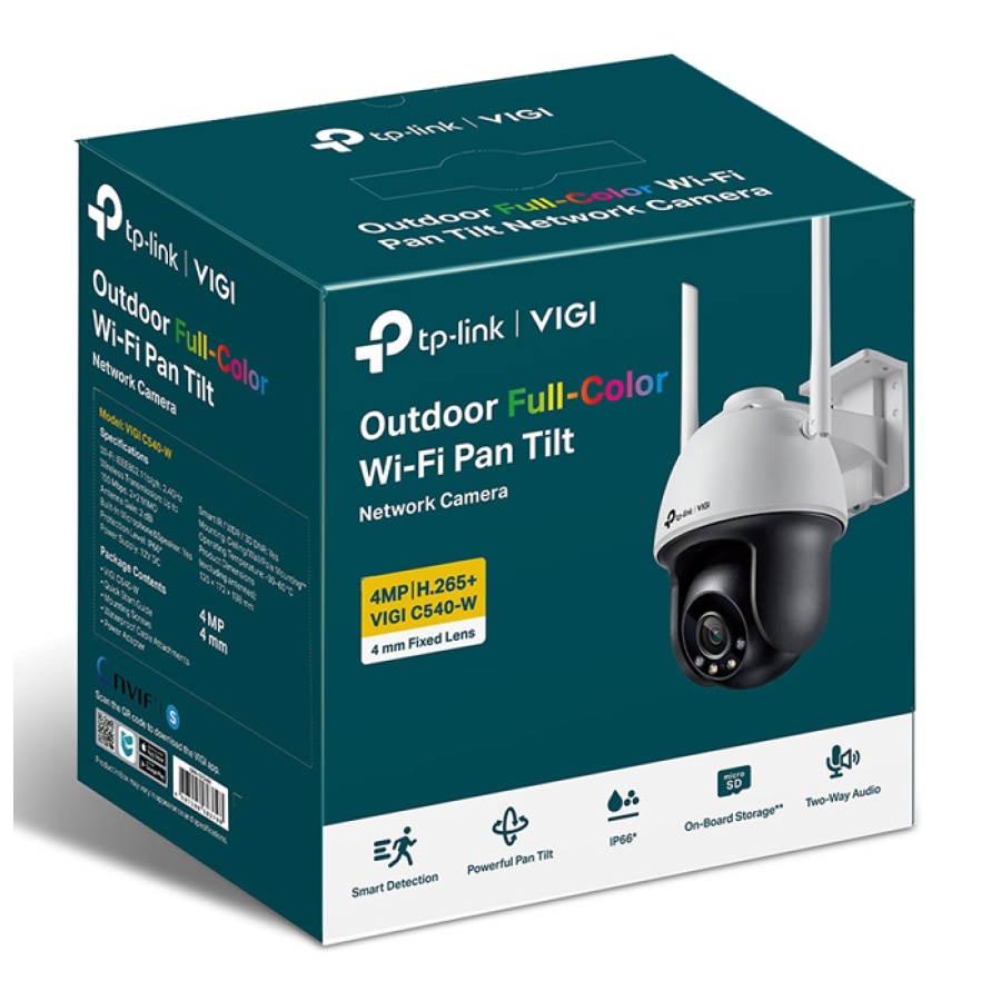 TP-LINK IP κάμερα VIGI C540-W, 4mm, 4MP, PTZ, Wi-Fi, SD, IP66, Ver. 1.0 - Image 9