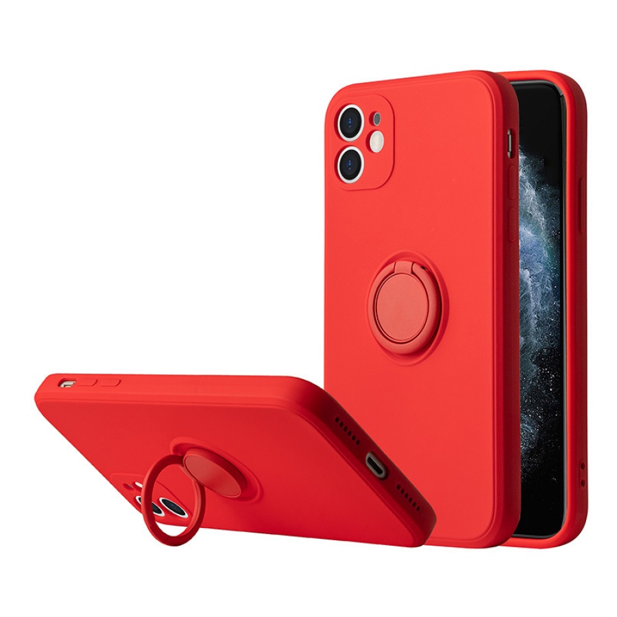 VENNUS θήκη Silicone Ring VNS-0069 για iPhone 14 Pro, κόκκινη - Image 2