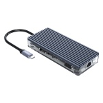 ORICO docking station WB-11P, 11 θυρών, USB-C σύνδεση, 100W PD, 4K, γκρι - Image 5
