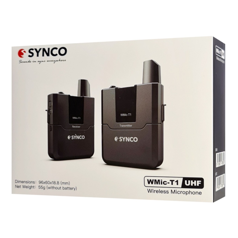 SYNCO ασύρματο μικρόφωνο Wmic-T1, ενσωματωμένο clip-on, UHF, γκρι - Image 9