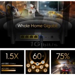 CUDY Wi-Fi 6 mesh router X6, AX1800 1800Mbps, 5x Ethernet ports - Image 2