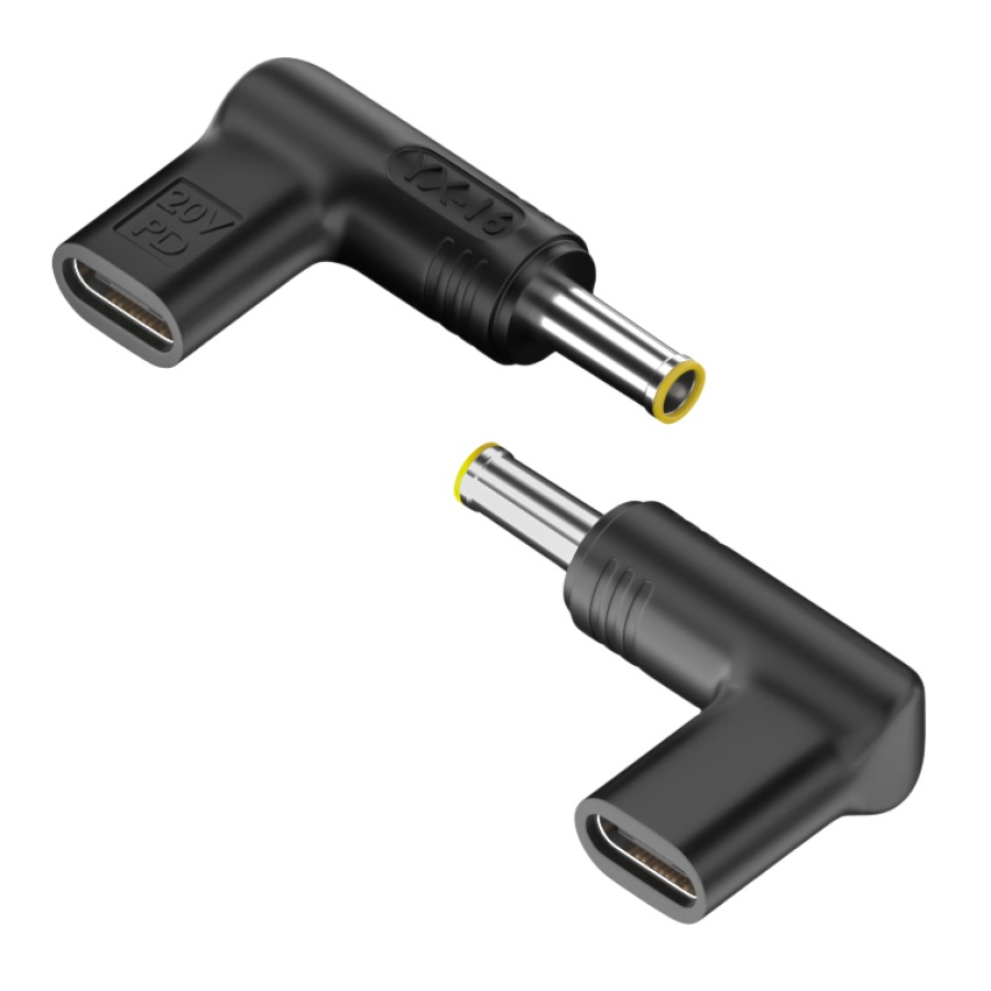 POWERTECH αντάπτορας τροφοδοσίας YX-16, USB-C σε Samsung 5.5x3mm, μαύρος