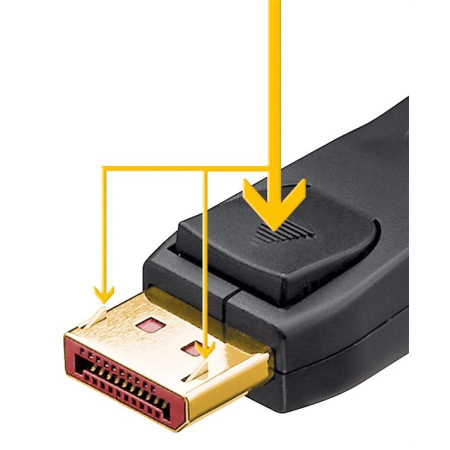 GOOBAY καλώδιο DisplayPort 74760, 16K/60Hz, 80 Gbps, 1m, μαύρο - Image 2