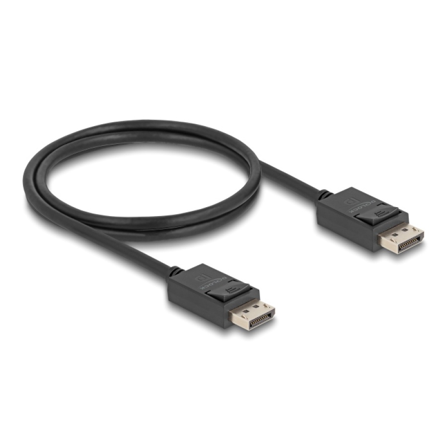 DELOCK καλώδιο DisplayPort 2.1 80492, 8K/60Hz 4K/120Hz 40 Gbps 1m, μαύρο - Image 2