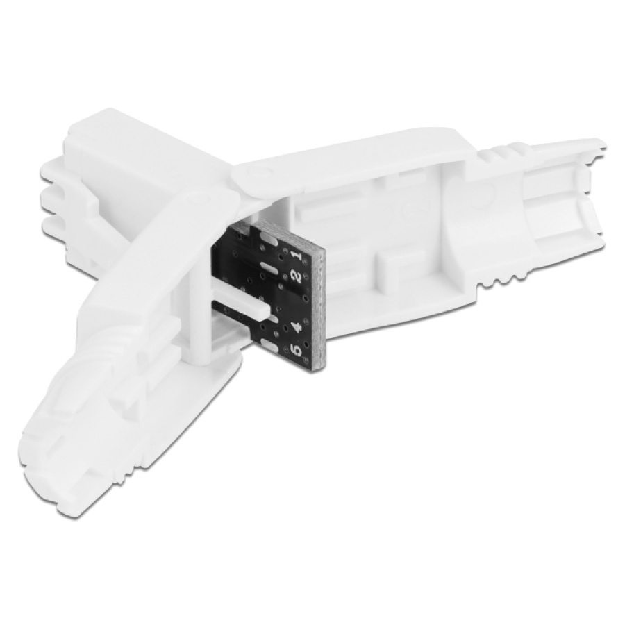 DELOCK βύσμα RJ45 CAT 6 UTP 86977, tool-free, λευκό - Image 2