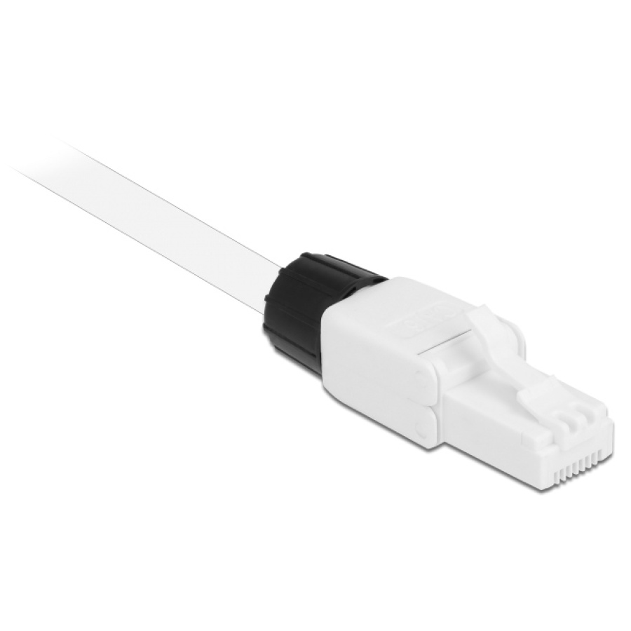 DELOCK βύσμα RJ45 CAT 6 UTP 86977, tool-free, λευκό - Image 3