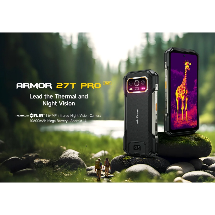 ULEFONE smartphone Armor 27T Pro, 6.78", 12/256GB, 5G, 10600mAh, IP68/IP69K, μαύρο - Image 2