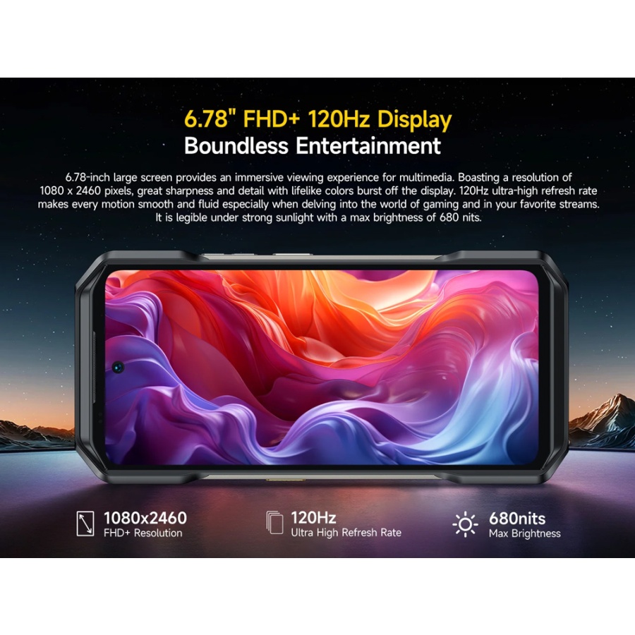 ULEFONE smartphone Armor 27T Pro, 6.78", 12/256GB, 5G, 10600mAh, IP68/IP69K, μαύρο - Image 10