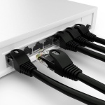 POWERTECH καλώδιο δικτύου CAB-N402-5, Cat 6 U/UTP, CCA, 250Hz, 0.5m, μαύρο, 5τμχ - Image 2