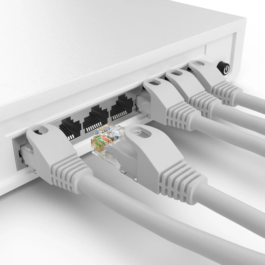 POWERTECH καλώδιο δικτύου CAB-N413, Cat 6 U/UTP, CCA, 250Hz, 0.25m, γκρι - Image 2