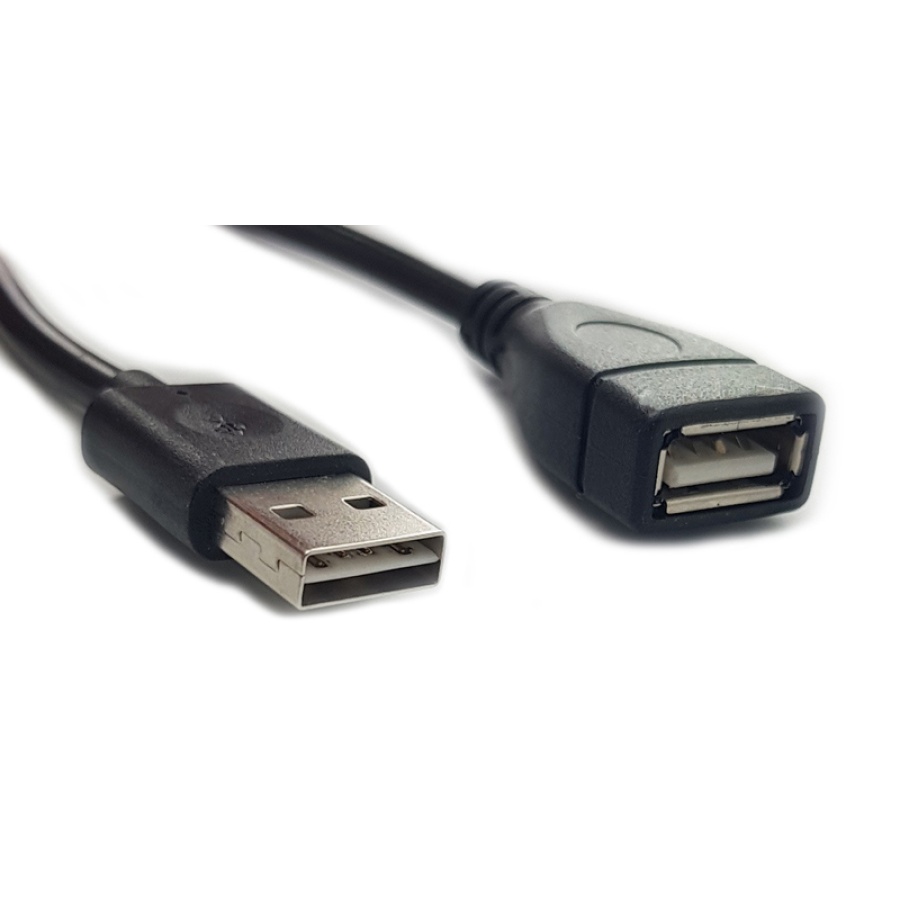 POWERTECH καλώδιο USB αρσενικό σε θηλυκό CAB-U092 Dual Easy, 1.5m, μαύρο