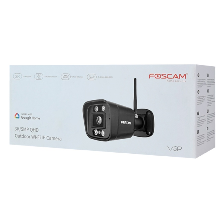 FOSCAM smart IP κάμερα V5P, 5MP 3K, 6x zoom, WiFi, IP66, Onvif, μαύρη - Image 8