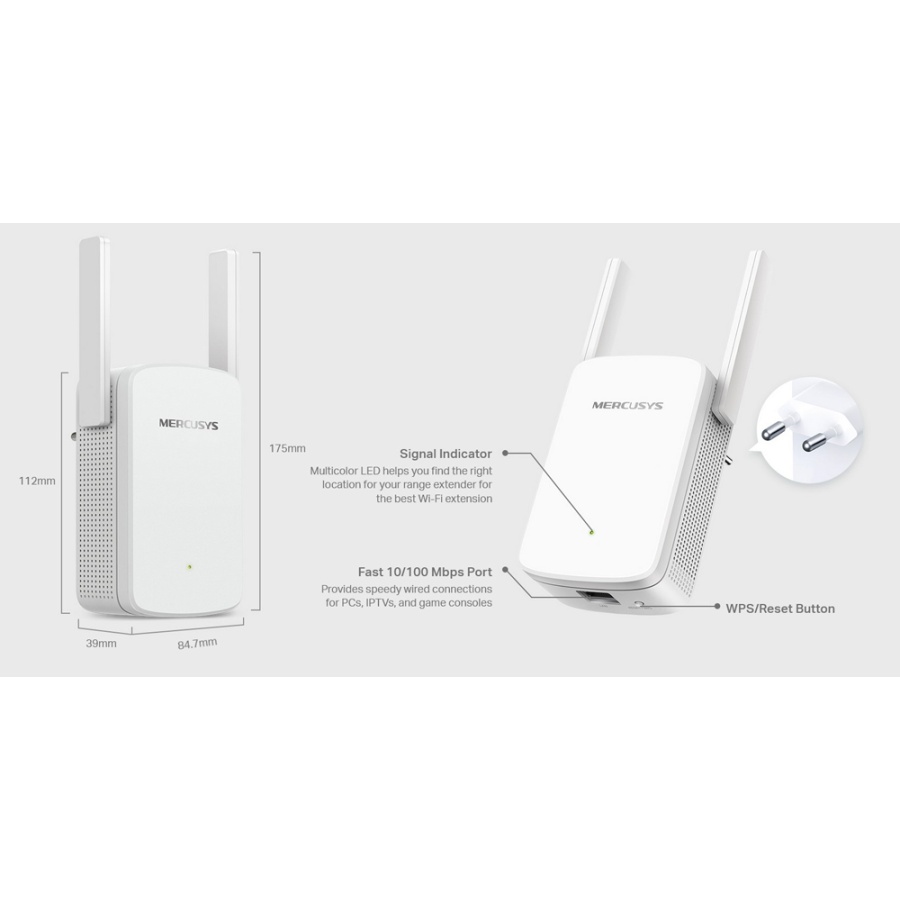 MERCUSYS Wi-Fi Range Extender ME30, 1200Mbps, Ver. 1.0 - Image 3