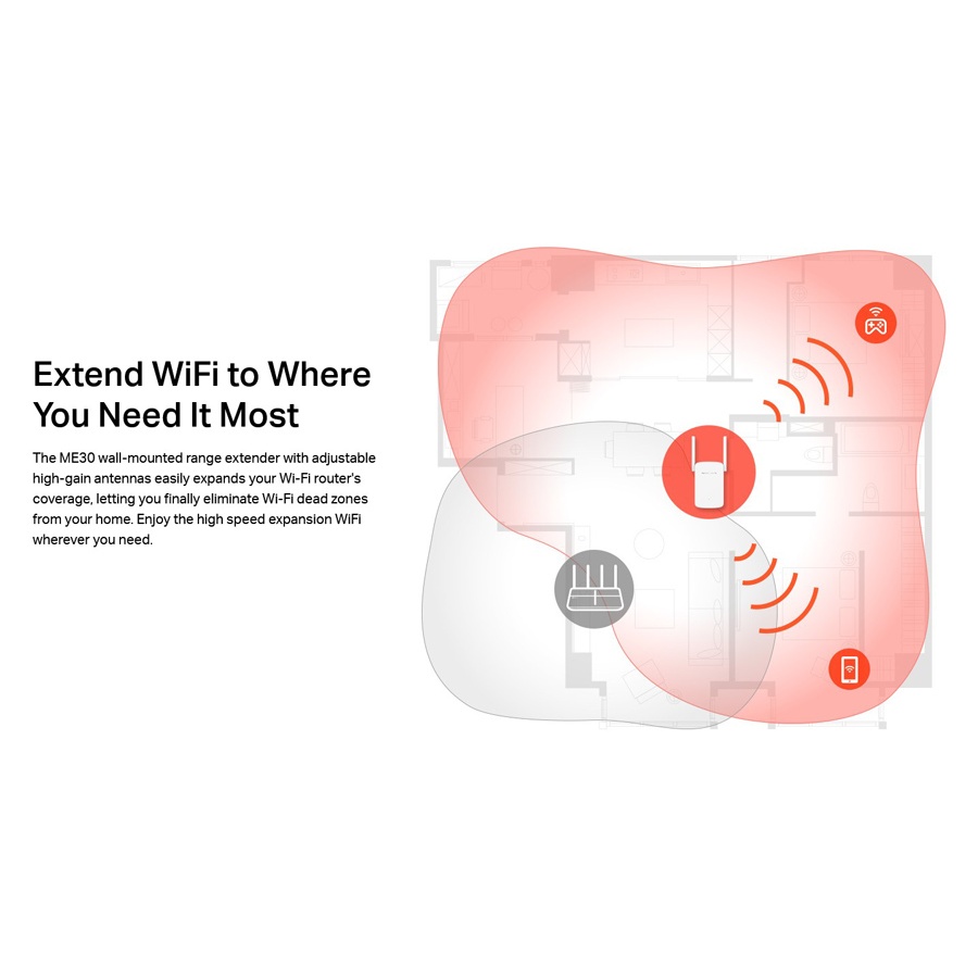 MERCUSYS Wi-Fi Range Extender ME30, 1200Mbps, Ver. 1.0 - Image 4