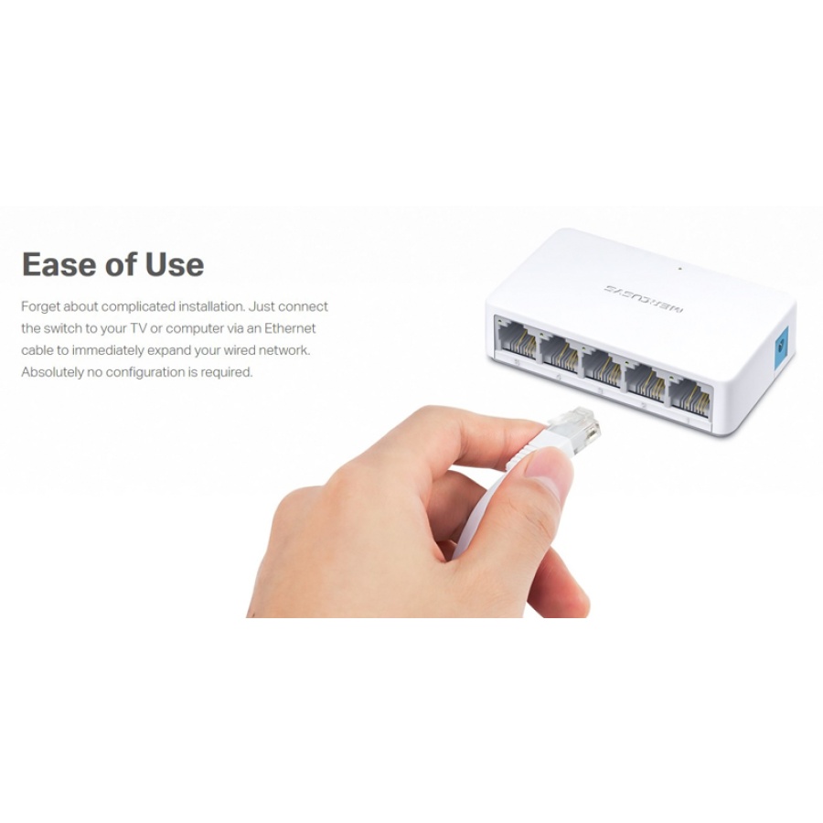 MERCUSYS Desktop Switch MS105, 5x 10/100 Mbps, Ver. 2 - Image 5