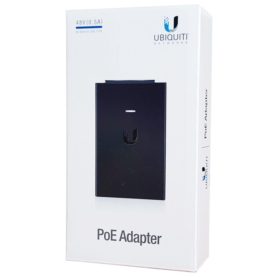 UBIQUITI Gigabit PoE adapter POE-48-24W-G με power cable, 48VDC, 24W - Image 2