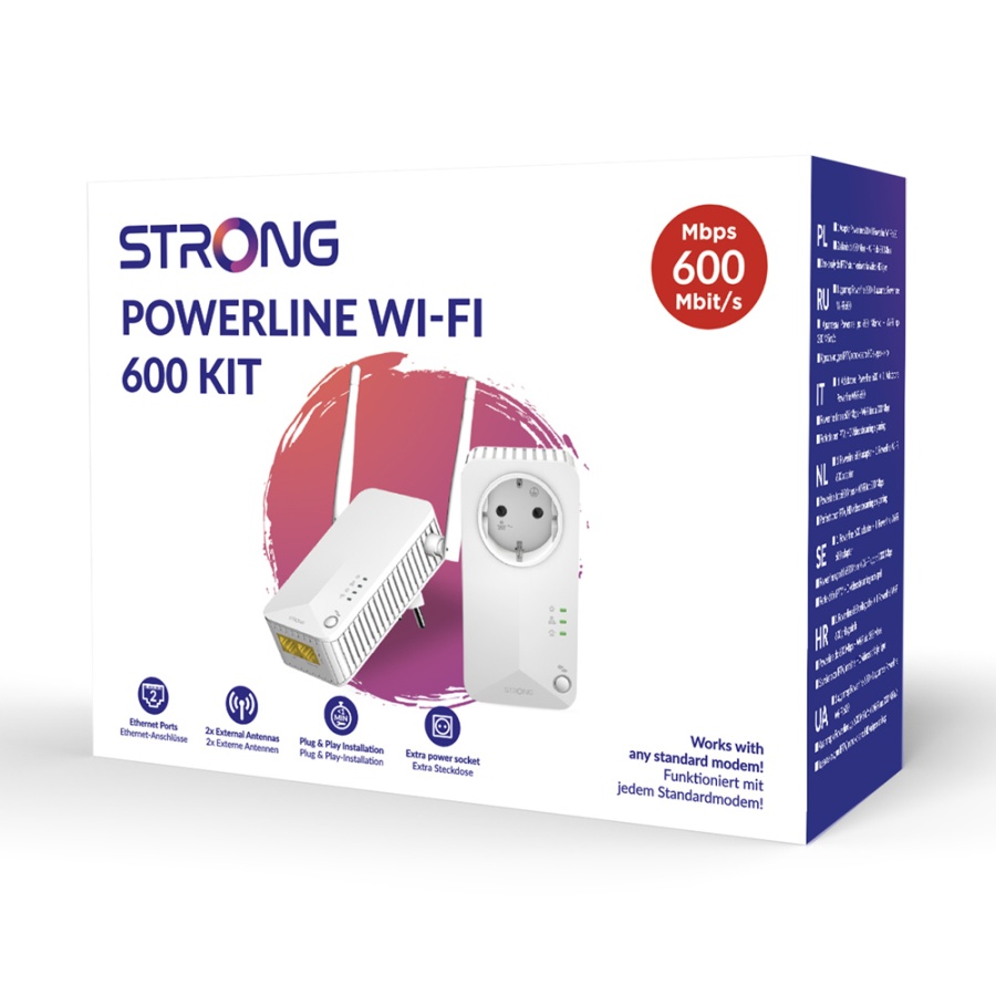 STRONG Powerline Kit POWERLWF600DUOEUV2, 600Mbps, 300Mbps WiFi, 2τμχ - Image 9