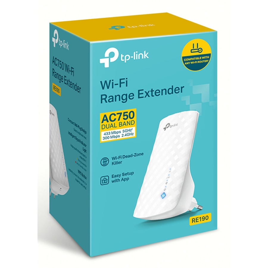 TP-LINK AC750 Wi-Fi Range Extender RE190, dual band, Ver. 4.0 - Image 7