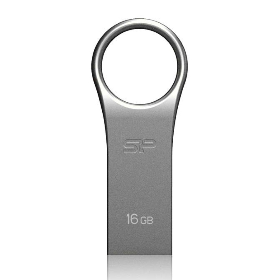 SILICON POWER USB Flash Drive Firma F80, 16GB, USB 2.0, ασημί