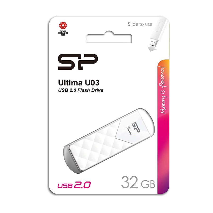 SILICON POWER USB Flash Ultima U03, 32GB, USB 2.0, λευκό - Image 3