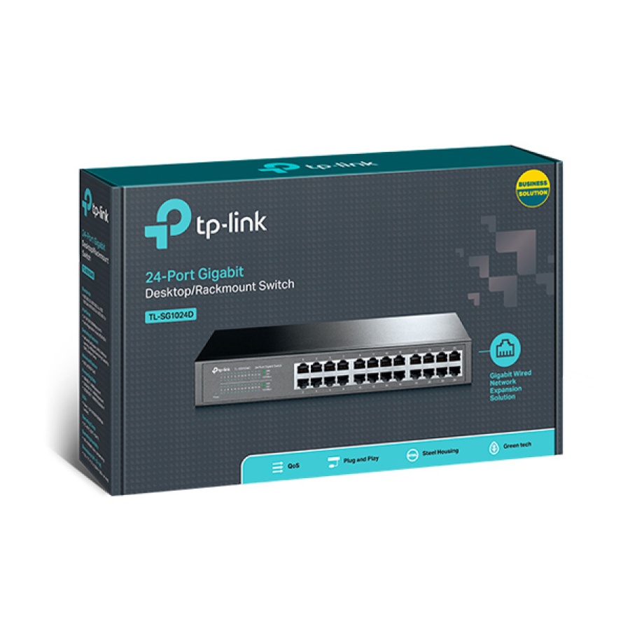 TP-LINK Desktop/Rackmount Switch TL-SG1024D 24 Θυρών, Ver. 9.0 - Image 3