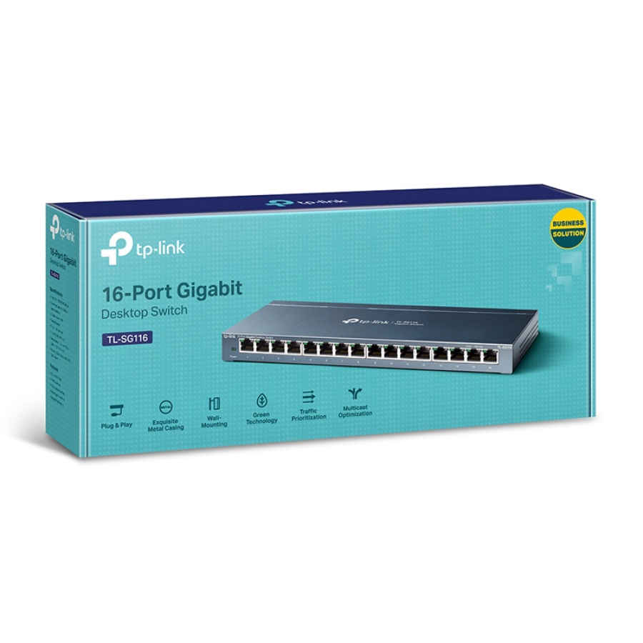 TP-LINK desktop switch TL-SG116, 16-Port, 10/100/1000Mbps, Ver. 1.0 - Image 3