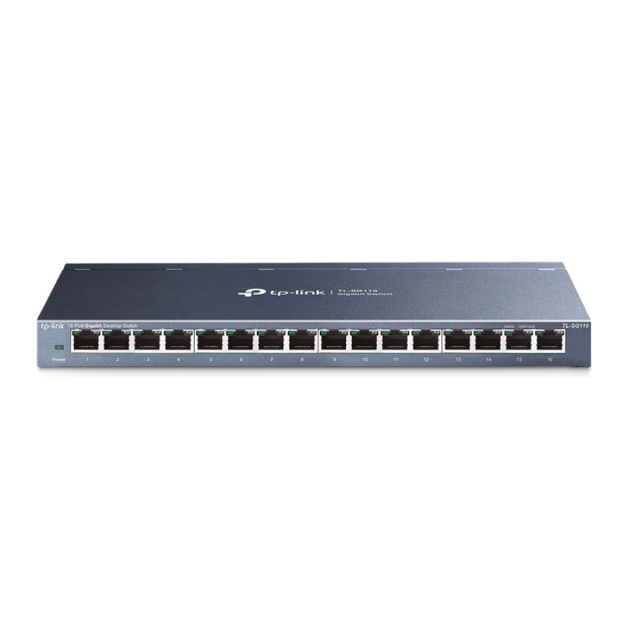 TP-LINK desktop switch TL-SG116, 16-Port, 10/100/1000Mbps, Ver. 1.0