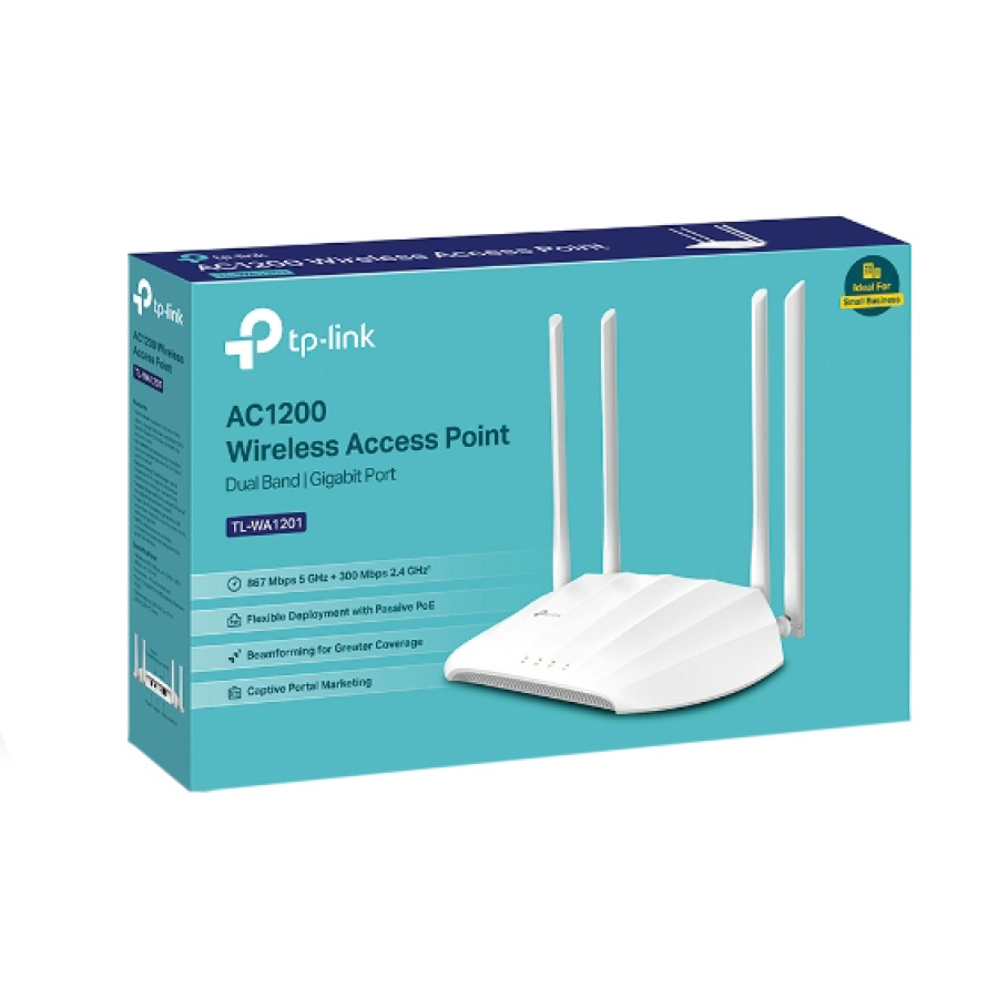 TP-LINK Wi-Fi access point TL-WA1201, Dual Band, Gigabit, PoE, λευκό - Image 6