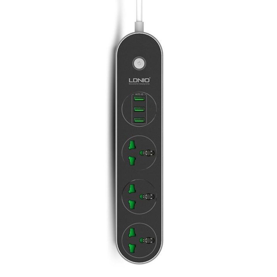 LDNIO ΠΟΛΥΜΠΡΙΖΟ SC3301 3 ΘΕΣΕΩΝ UNIVERSAL + 3 ΘΥΡΕΣ USB - Image 2