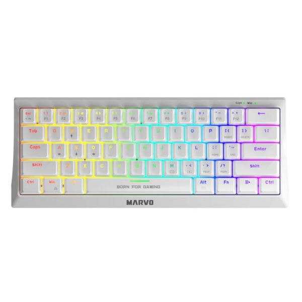 MARVO KG962 GAMING RGB ΜΗΧΑΝΙΚΟ ΠΛΗΚΤΡΟΛΟΓΙΟ, ΛΕΥΚΟ