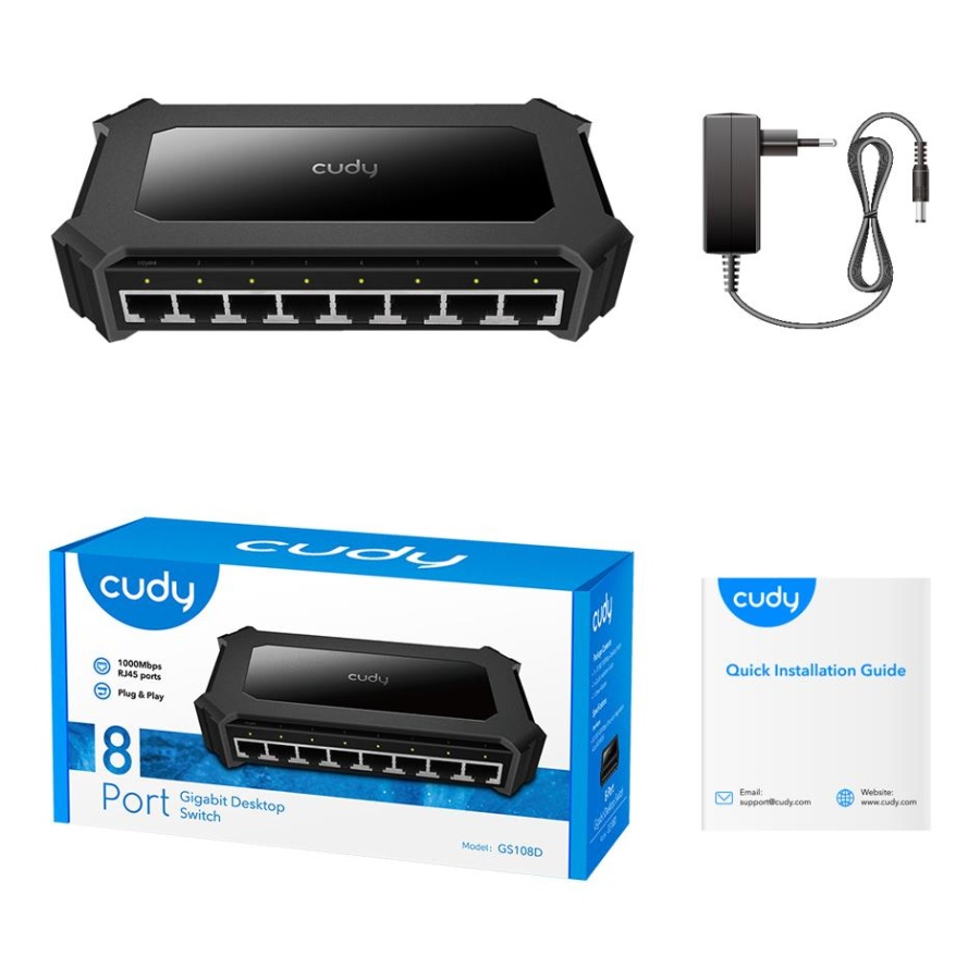CUDY GS108D 8-PORT GIGABIT DESKTOP SWITCH - Image 4