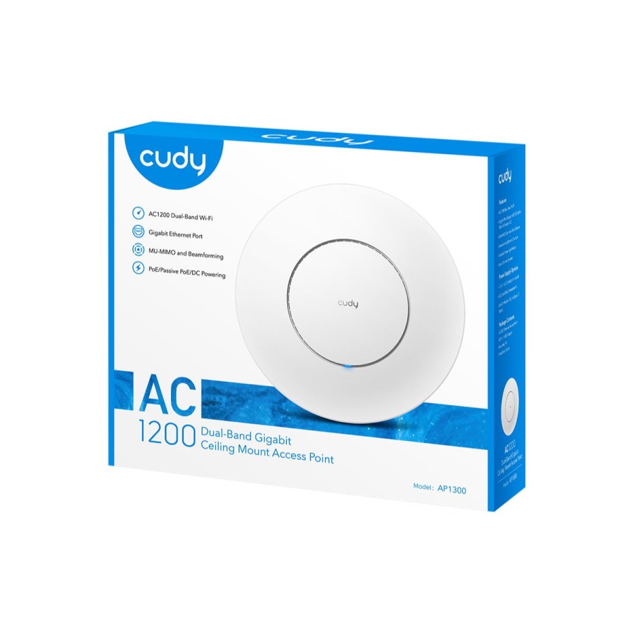 CUDY AP1300, AC1200 DUAL BAND GIGABIT ACCESS POINT ΟΡΟΦΗΣ, ΜΕ POE INJECTOR - Image 5