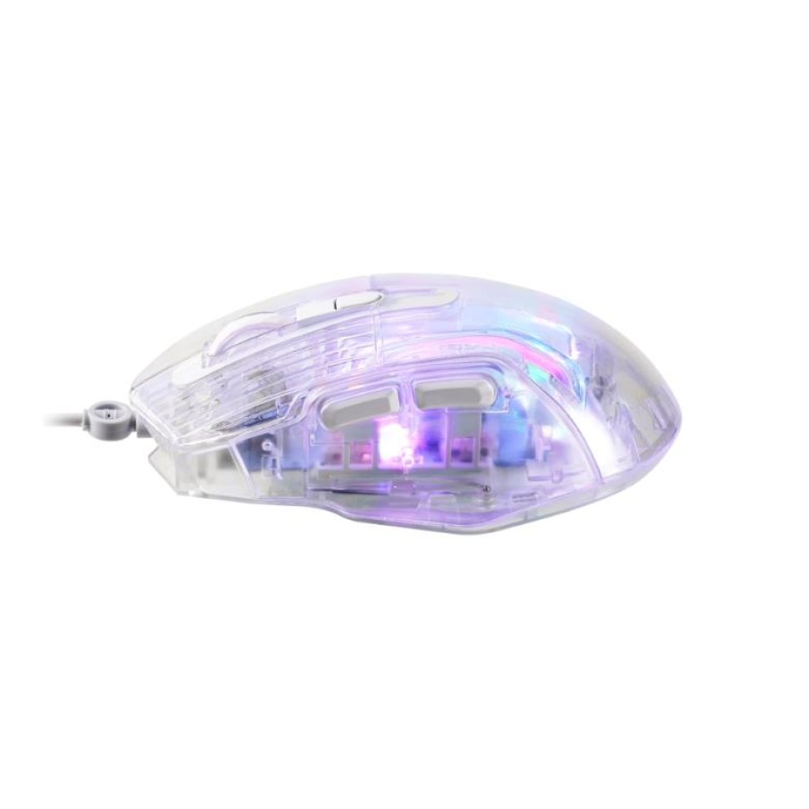 MARVO M413 ΔΙΑΦΑΝΟ GAMING ΠΟΝΤΙΚΙ, 7200DPI, RGB, ΑΘΟΡΥΒΟΙ ΔΙΑΚΟΠΤΕΣ - Image 2