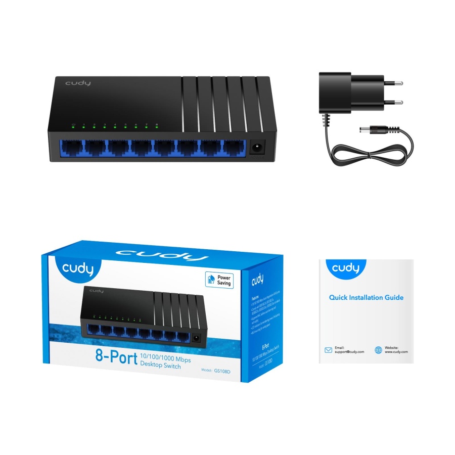 CUDY GS108D 8-PORT GIGABIT DESKTOP SWITCH - Image 3