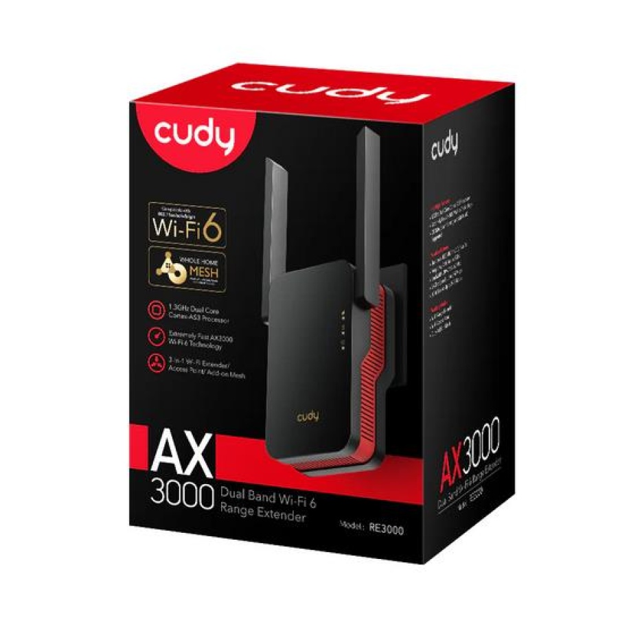 CUDY RE3000 AX3000 DUAL BAND WI-FI 6, MESH REPEATER - Image 5