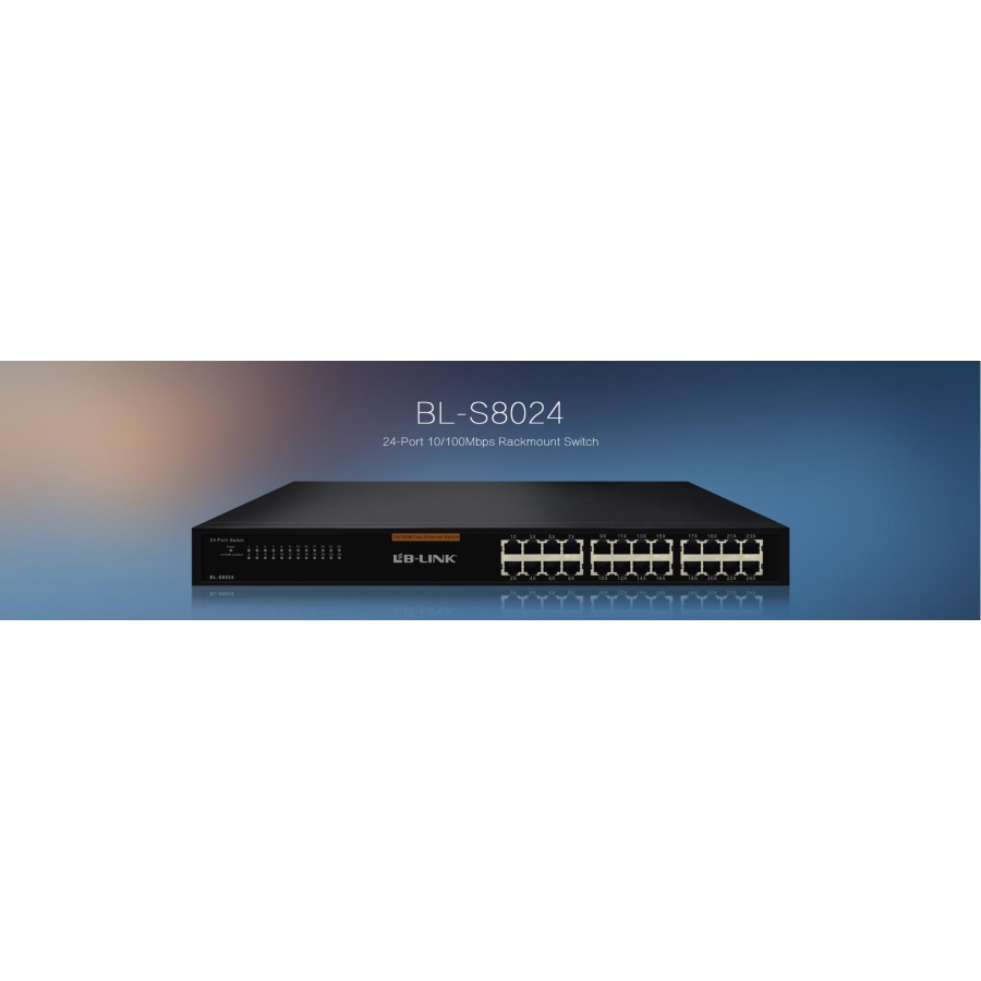 LB-LINK 24-PORT RACKMOUNT SWITCH 10/100 Mbps - Image 2
