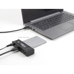 DELOCK docking station 64253 για M.2 NVMe/SATA SSD & HDD, 10Gbps, μαύρο - Image 2