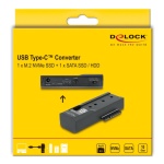 DELOCK docking station 64253 για M.2 NVMe/SATA SSD & HDD, 10Gbps, μαύρο - Image 5