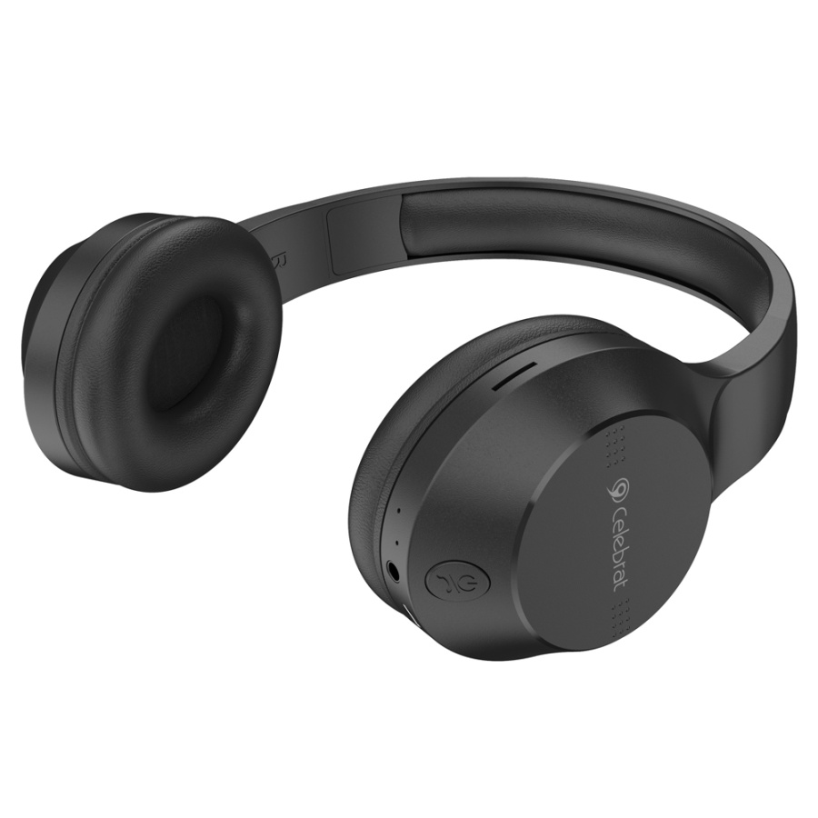 CELEBRAT headphones A27, wireless & wired, Bluetooth 5.3, Φ40mm, μαύρα - Image 3