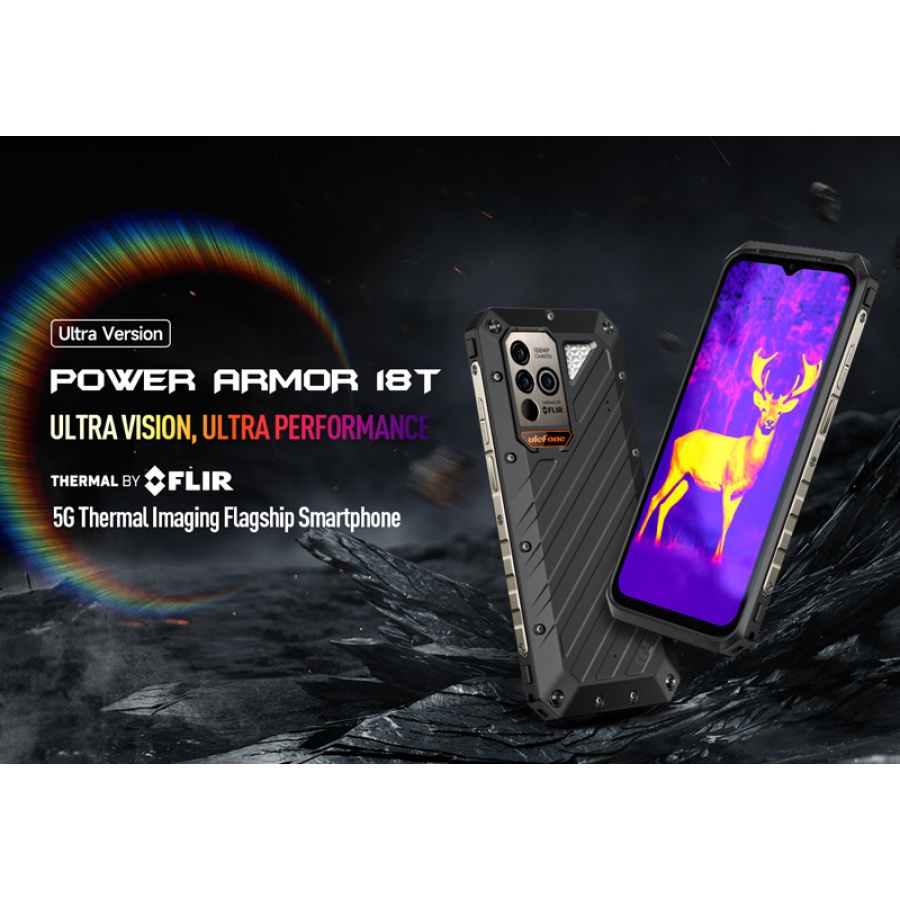 ULEFONE smartphone Power Armor 18T Ultra, 6.58", 12/512GB, 5G, 9600mAh, IP68/IP69K, μαύρο - Image 2