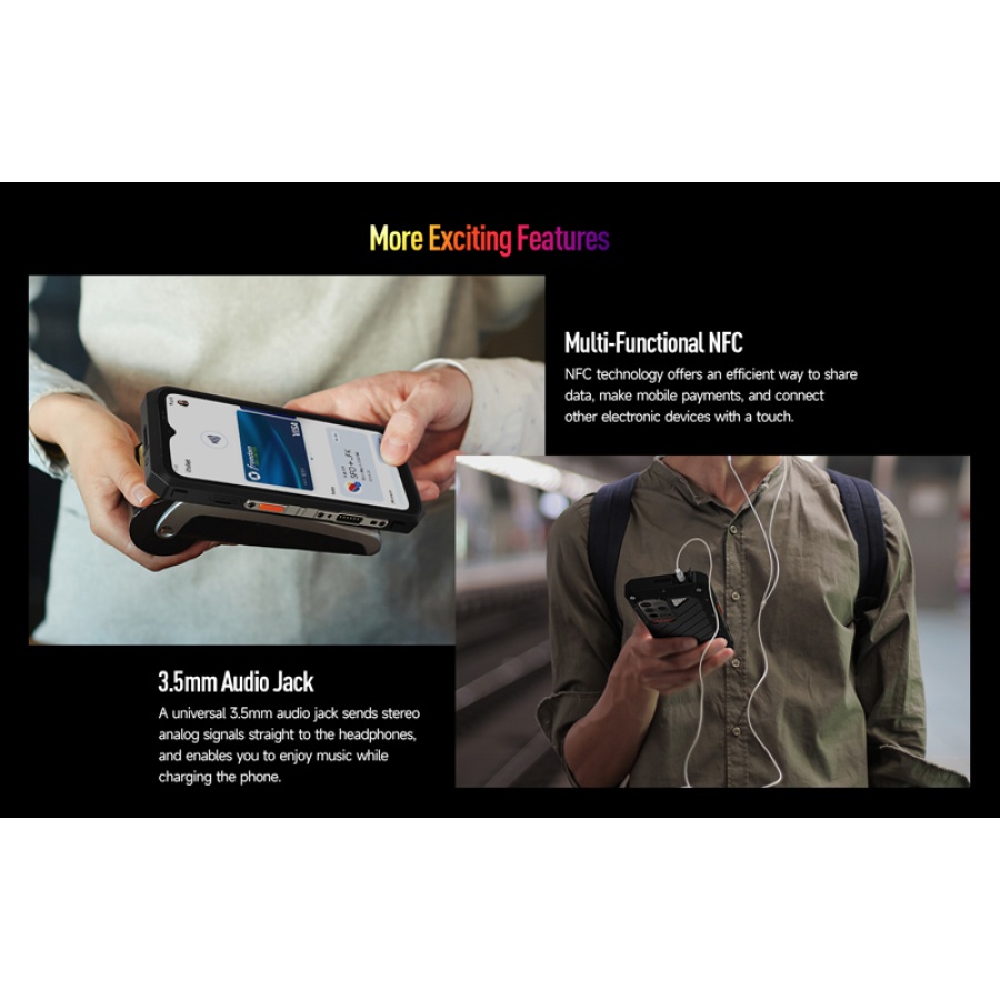 ULEFONE smartphone Power Armor 18T Ultra, 6.58", 12/512GB, 5G, 9600mAh, IP68/IP69K, μαύρο - Image 6