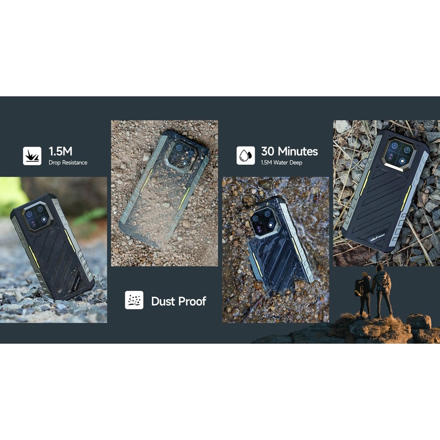 ULEFONE smartphone Armor 22, 6.58", 8/128GB, 6600mAh, IP68/IP69K, μαύρο - Image 7