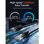 CABLETIME καλώδιο δικτύου CT-CAT6U, CAT 6 UTP, 250 MHz, CCA, 3m, μαύρο - Image 4