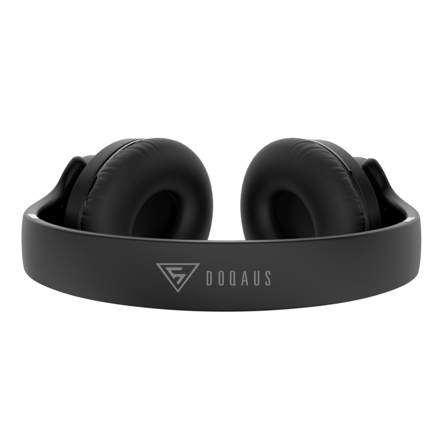 DOQAUS headphones DESIGN 2, ασύρματα & ενσύρματα, Φ40mm, 600mAh, μαύρα - Image 2