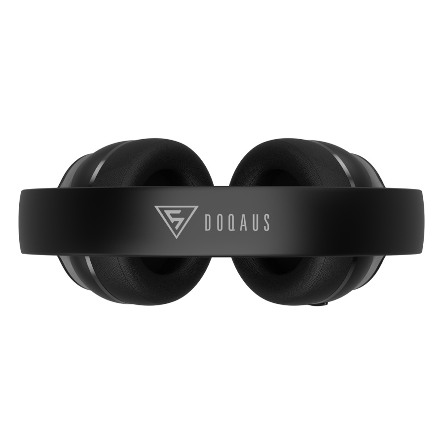 DOQAUS headphones DESIGN 3, ασύρματα & ενσύρματα, Φ40mm, 600mAh, μαύρα - Image 2