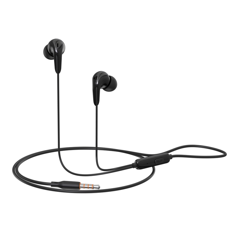 CELEBRAT earphones με μικρόφωνο G26, 3.5mm σύνδεση, Φ10mm, 1.2m, μαύρα - Image 3