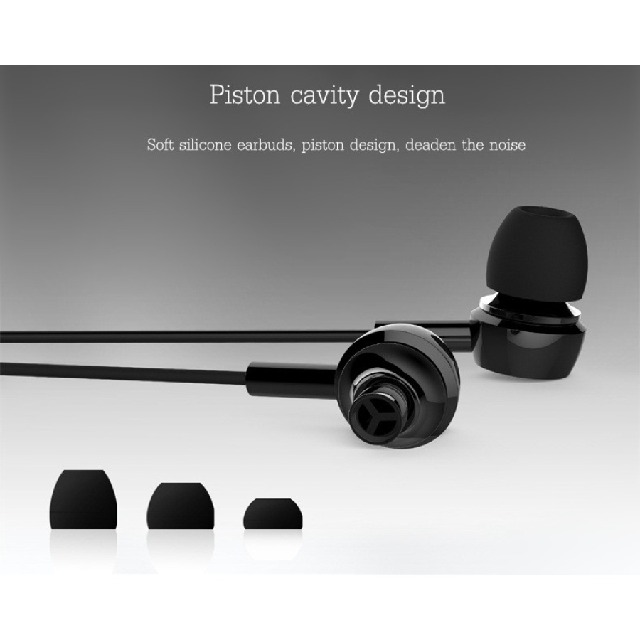 USAMS earphones με μικρόφωνο EP-12, 3.5mm σύνδεση, Φ10mm, 1.2m, μαύρα - Image 3