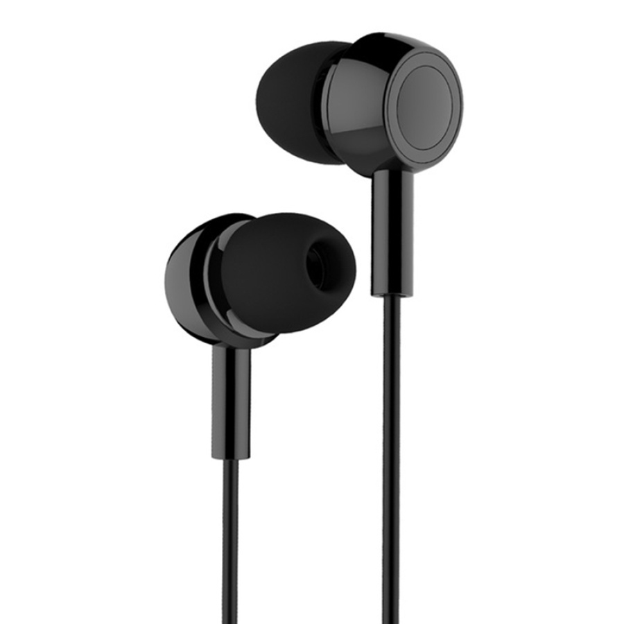 USAMS earphones με μικρόφωνο EP-12, 3.5mm σύνδεση, Φ10mm, 1.2m, μαύρα - Image 2