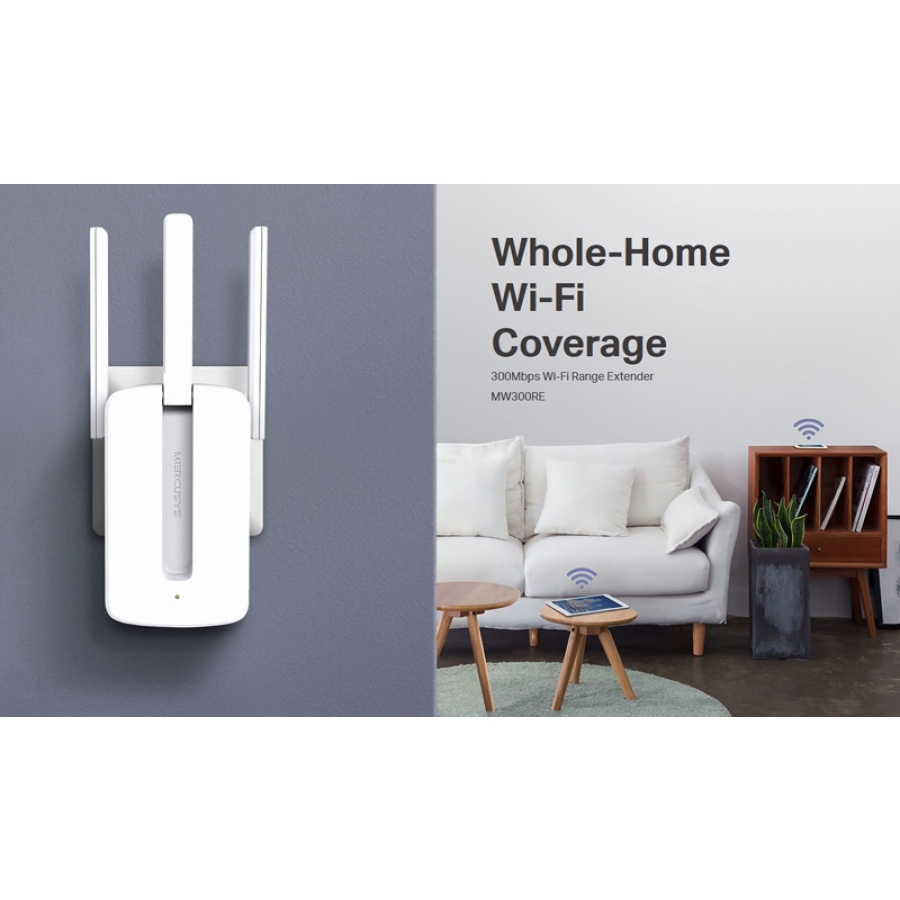 MERCUSYS Wi-Fi Range Extender MW300RE, 300Mbps, MIMO, Ver. 4 - Image 4