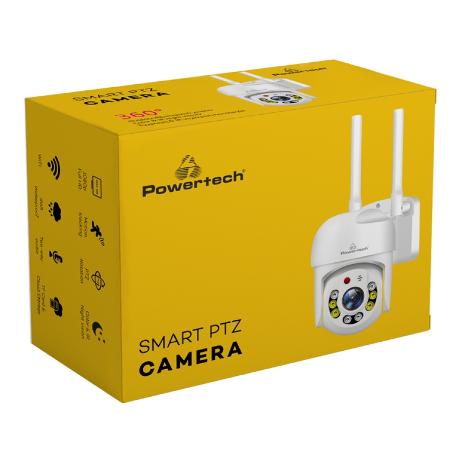 POWERTECH smart κάμερα PT-1144, 2MP, Wi-Fi, PTZ, IP65 - Image 7